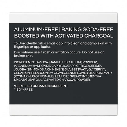 All Natural Deodorant Cream - Activated Charcoal - Aluminum Free Deodorant for Women or Men, Net Wt. 2.4Oz | 68G